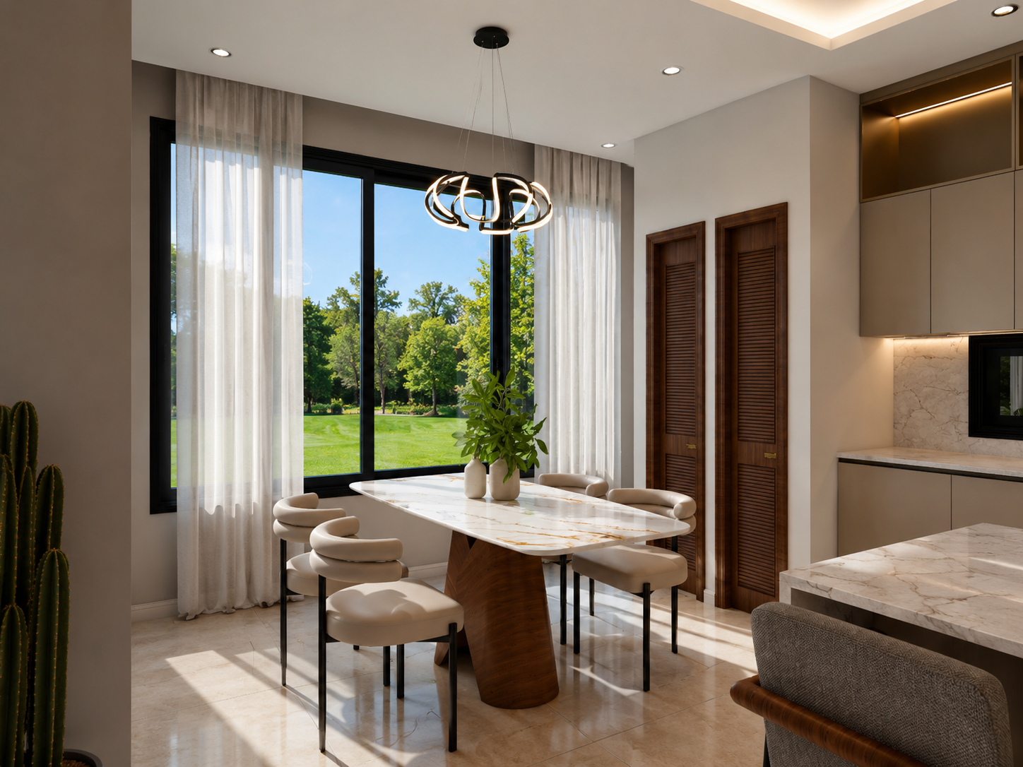 The Meridian condo dining and breakfast bar, daytime